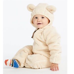 LL Bean Hi Pile Fleece Infant Bunting, size 12-18 months
